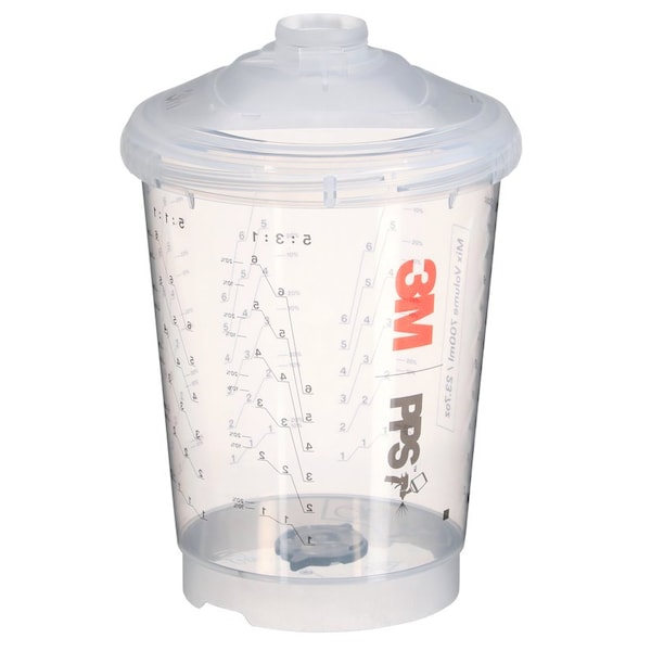3M Spray Cups Kit 26263, Standard 23.7 fl oz, 700 ml, 200 Micron Filter 7100292038 - main